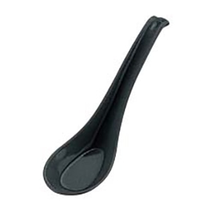 メラミン チャーハンレンゲ C-71 黒 全長160 1個(ご注文単位1個)【直送品】
