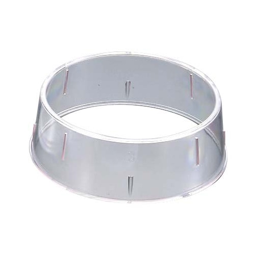 エンテック ポリカーボネイト 丸皿枠 W-23 23~25cm用 1個(ご注文単位1個)【直送品】