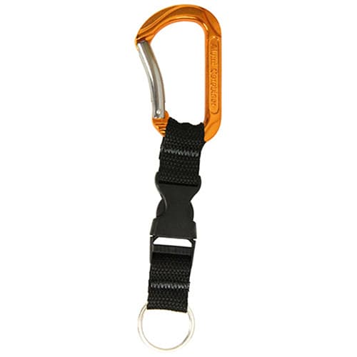 藤原産業 SK11 アルミカラビナ バックル付き オレンジ SAC-80OB 1個（ご注文単位2個）【直送品】