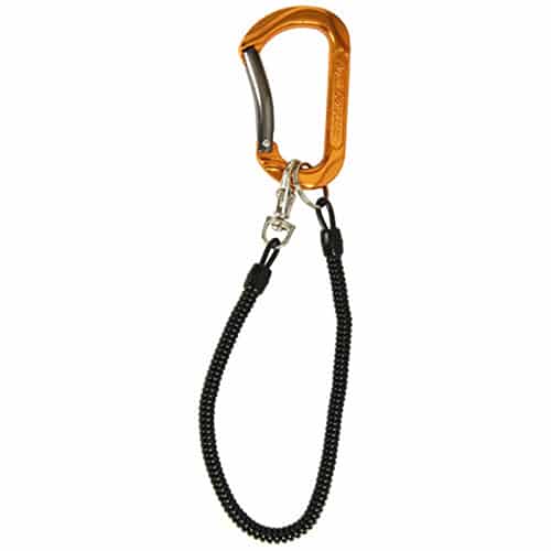 藤原産業 SK11 アルミカラビナ コード付き オレンジ SAC-80WC 1個（ご注文単位2個）【直送品】