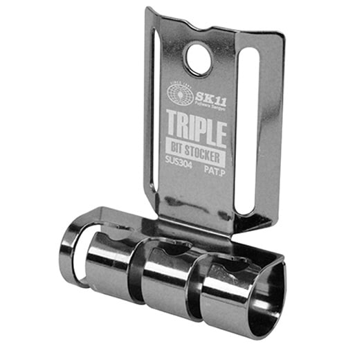 藤原産業 SK11 トリプルビットストッカー ブラック SSTH-TBS 1個（ご注文単位1個）【直送品】