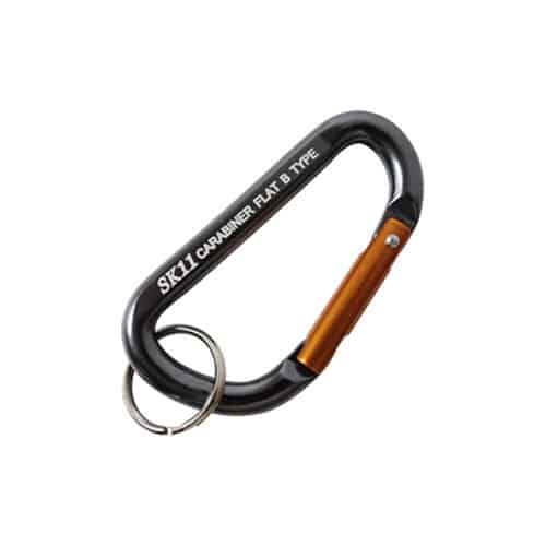 藤原産業 アルミカラビナ B 6×60mm ブラック SAC-660B 1個（ご注文単位3個）【直送品】