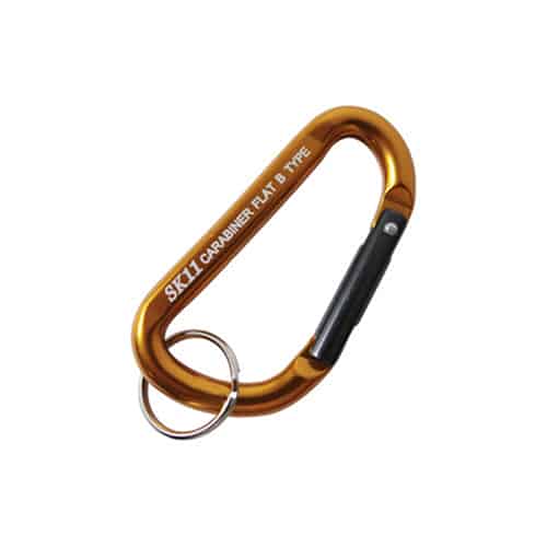 藤原産業 SK11 アルミカラビナ B 6×60mm ゴールド SAC-660B 1個（ご注文単位3個）【直送品】