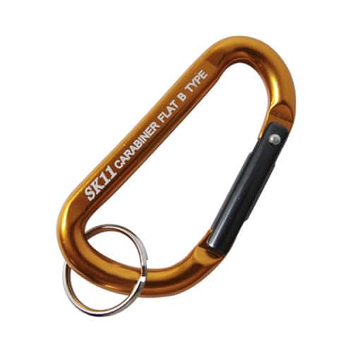 藤原産業 SK11 アルミカラビナ B 7×70mm ゴールド SAC-770B 1個（ご注文単位3個）【直送品】