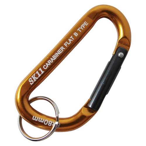 藤原産業 SK11 アルミカラビナ B 8×80mm ゴールド SAC-880B 1個（ご注文単位3個）【直送品】