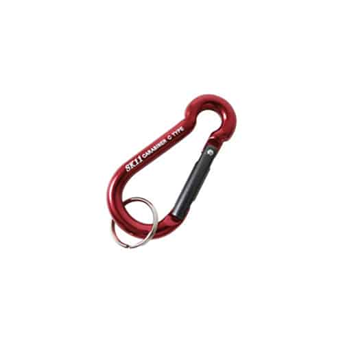 藤原産業 SK11 アルミカラビナ C 5×50mm レッド SAC-550C 1個（ご注文単位3個）【直送品】