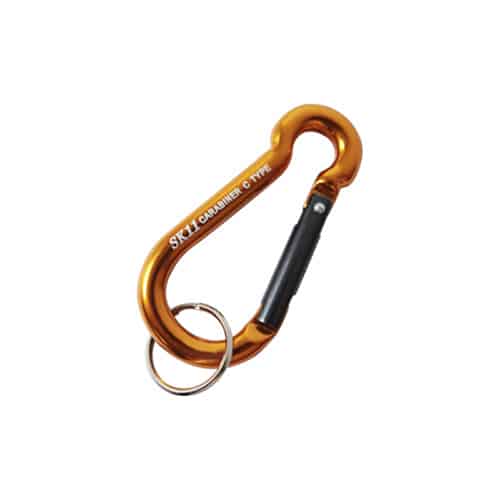 藤原産業 SK11 アルミカラビナ C 6×60mm ゴールド SAC-660C 1個（ご注文単位3個）【直送品】