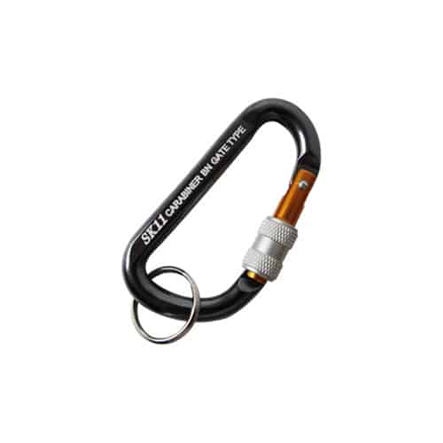 藤原産業 SK11 ロックカラビナ BN 6×60mm ブラック SAC-660BN 1個（ご注文単位2個）【直送品】