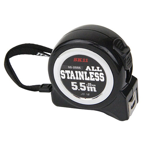 藤原産業 SK11 コンベックス オールステンロック 25mm 5.5m SS-2555 1個(ご注文単位1個)【直送品】