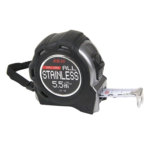 藤原産業 SK11 コンベックス オールステンロック ラバージャケット 25mm 5.5m SSRJ-2555 1個（ご注文単位1個）【直送品】