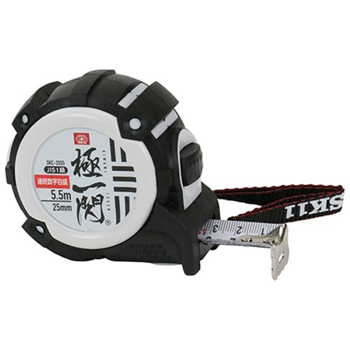 藤原産業 SK11 極一閃コンベックス オートストップ 25mm 5.5m SKC-2555 1個（ご注文単位1個）【直送品】