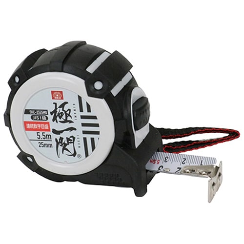 藤原産業 SK11 極一閃コンベックス オートストップ マグネット付 25mm 5.5m SKC-2555MG 1個（ご注文単位1個）【直送品】