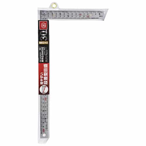 藤原産業 SK11 曲尺 300mm 鳶用 マグネット付 FMT-30CMGKD 1本(ご注文単位1本)【直送品】