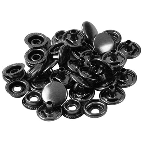 藤原産業 SK11 スナップファスナー 黒メッキ 15mm 10組 NO.165 1パック（ご注文単位1パック）【直送品】