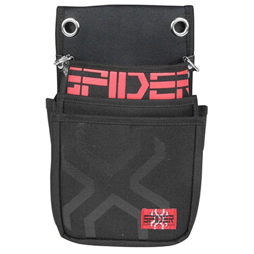 藤原産業 SK11 腰袋 3段 ブラック SPD-JY06-A 1個（ご注文単位1個）【直送品】