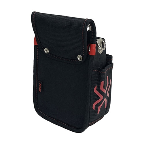 藤原産業 SK11 小型腰袋 2段 ブラック SPD-JY05-B 1個(ご注文単位1個)【直送品】