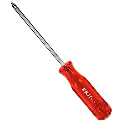 藤原産業 SK11 PC角軸ドライバー No.30 プラス No.1 100mm 1本（ご注文単位2本）【直送品】