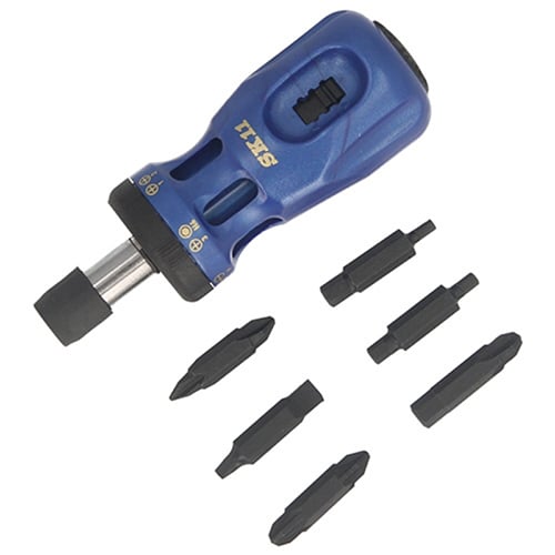 藤原産業 SK11 QC スタビーラチェットドライバー SRD-012S 1本（ご注文単位1本）【直送品】