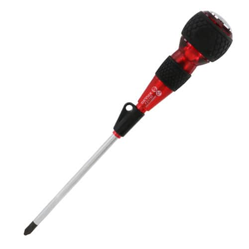 藤原産業 SK11 安全貫通フリーターンドライバー プラスNo.2 150mm DVC-2P150S 1本（ご注文単位1本）【直送品】