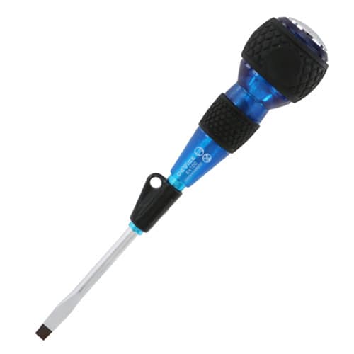 藤原産業 SK11 安全貫通フリーターンドライバー マイナス6mm 100mm DVC-6M100S 1本（ご注文単位1本）【直送品】