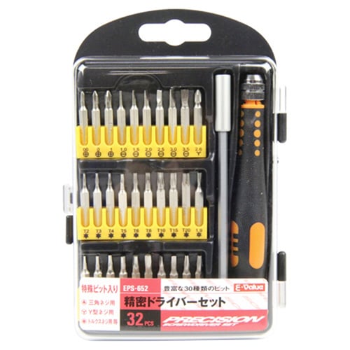 藤原産業 E-Value 精密ドライバーセット 30ビット EPS-652 1セット(ご注文単位1セット)【直送品】