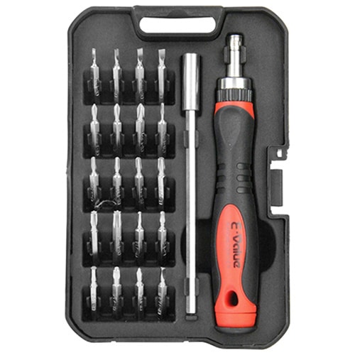 藤原産業 E-Value 精密ドライバーセット 20ビット EPS-670 1セット（ご注文単位1セット）【直送品】