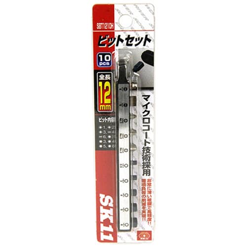 藤原産業 SK11 12mmビット 10本組 SBT1210H 1セット(ご注文単位2セット)【直送品】