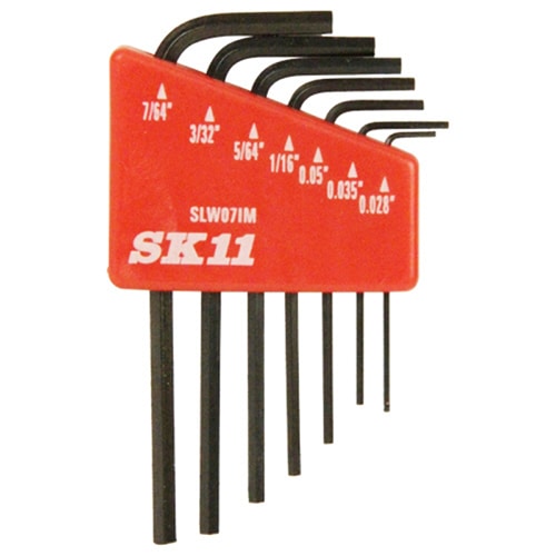 藤原産業 SK11 マイクロ六角棒レンチセット inch 7本組 SLW07IM 1セット（ご注文単位3セット）【直送品】