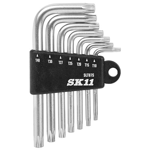 藤原産業 SK11 ヘックスローブレンチセット トルクスネジ用 スタンダード 7本組 SLT07S 1セット（ご注文単位1セット）【直送品】