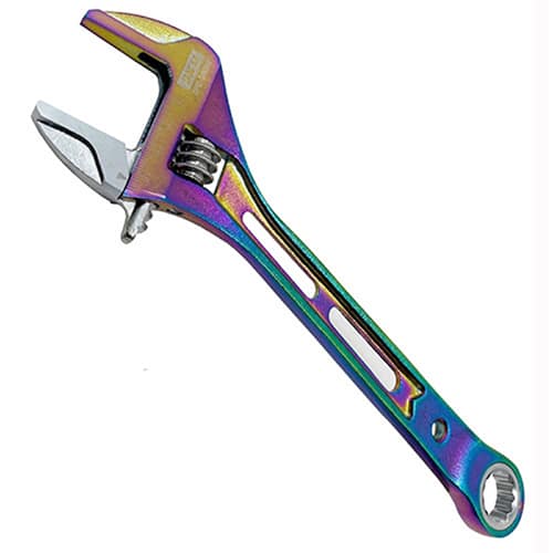 藤原産業 SK11 ギアワイドモンキレンチ 虹色チタンコーティング 最大口幅36mm SPD-36GMP 1本（ご注文単位1本）【直送品】