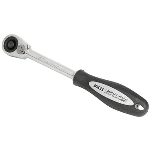藤原産業 SK11 ラチェットハンドル グリップ付き 差込角12.7mm SRH4CG 1本（ご注文単位1本）【直送品】