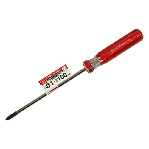 藤原産業 SK11 クリアラインドライバー No.310 +1 100mm 1本(ご注文単位5本)【直送品】