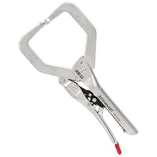 藤原産業 SK11 オートアジャスト ロッキングプライヤー C型 228mm SRA-225C 1本（ご注文単位1本）【直送品】