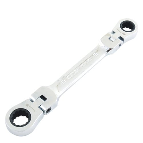 藤原産業 SK11 ショートダブルフレックスラチェットレンチ 8mm/10mm MFR0810S 1本(ご注文単位1本)【直送品】