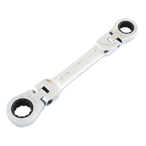 藤原産業 SK11 ショートダブルフレックスラチェットレンチ 11mm/13mm MFR1113S 1本(ご注文単位1本)【直送品】