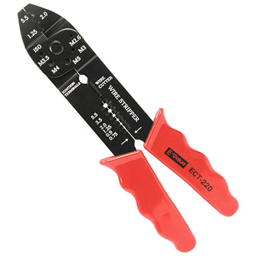 藤原産業 E-Value クリンピングプライヤー ECT-220 1本（ご注文単位2本）【直送品】