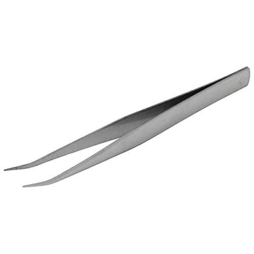 藤原産業 SK11 弱電用ステンレスピンセット 先曲型 125mm NO.2N 1本（ご注文単位2本）【直送品】