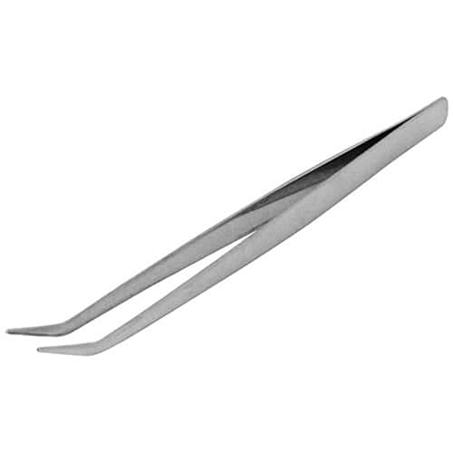 藤原産業 SK11 ステンレスピンセット 精密用 先曲型 先太先長 150mm ST-5 1本（ご注文単位2本）【直送品】