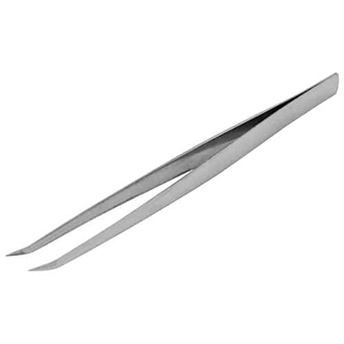 藤原産業 SK11 ステンレスピンセット 精密用 先曲型 先細先短 150mm ST-7 1本（ご注文単位1本）【直送品】