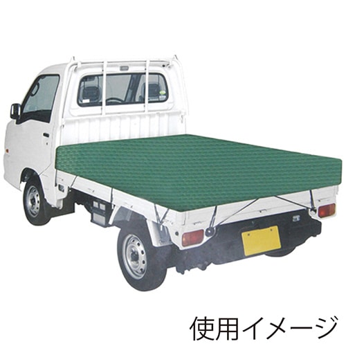 藤原産業 SK11 軽トラックシート 彩色 1760×2100mm グリーン SKS-C1821GR 1個（ご注文単位1個）【直送品】