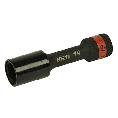 藤原産業 SK11 インパクトレンチ用ホイールナットソケット 二面幅19mm S4WP-19 1本（ご注文単位1本）【直送品】
