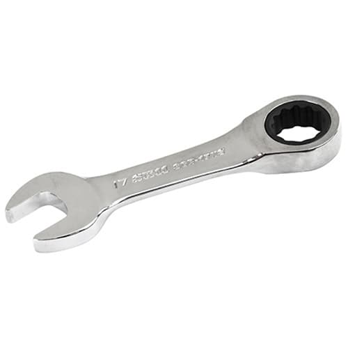 藤原産業 SK11 ショートラチェットレンチ 二面幅17mm SGR-17NS 1本（ご注文単位1本）【直送品】