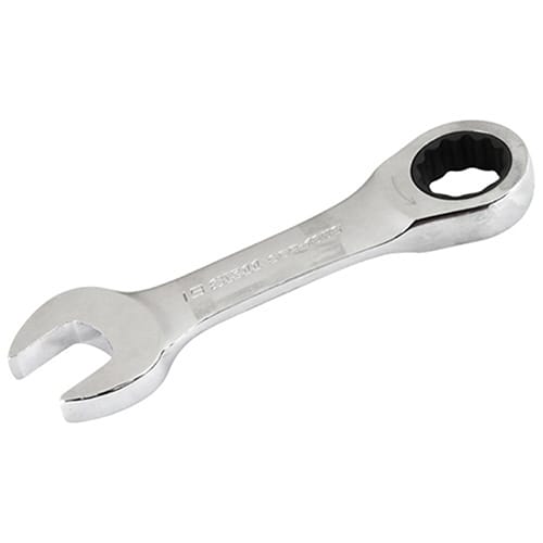 藤原産業 SK11 ショートラチェットレンチ 二面幅19mm SGR-19NS 1本（ご注文単位1本）【直送品】