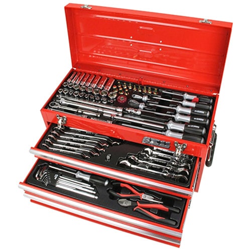 藤原産業 SK11 整備工具セット 133点組 レッド SST-16133RE 1台（ご注文単位1台）【直送品】
