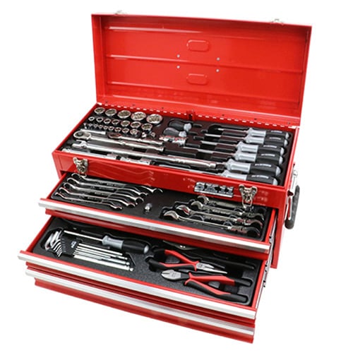 藤原産業 SK11 整備工具セット 117点組 レッド SST-19117RE 1台（ご注文単位1台）【直送品】