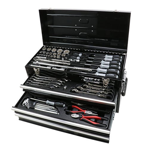 藤原産業 SK11 整備工具セット 117点組 ブラック SST-19117BK 1台（ご注文単位1台）【直送品】