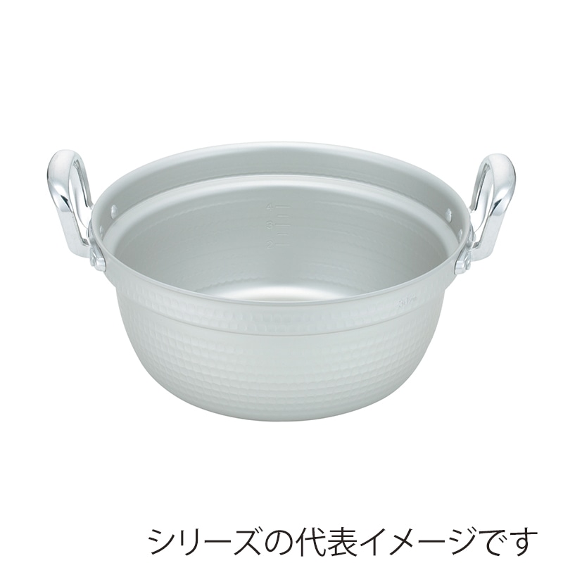 北陸アルミニウム マイスター料理鍋 24cm　目盛付 004001013 1個（ご注文単位1個）【直送品】