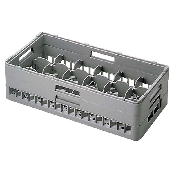 本間冬治工業 BK ハーフ グラスラック18仕切 HG-18-175 1個(ご注文単位1個)【直送品】