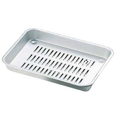アルマイト 標準 水切バット 5号 242×181×32 1個(ご注文単位1個)【直送品】