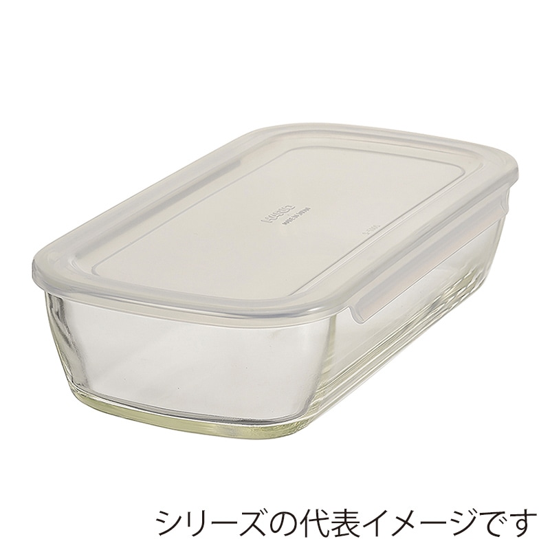 HARIO 耐熱ガラス製保存容器 角 900 KSTL-90-TW 1個(ご注文単位1個)【直送品】